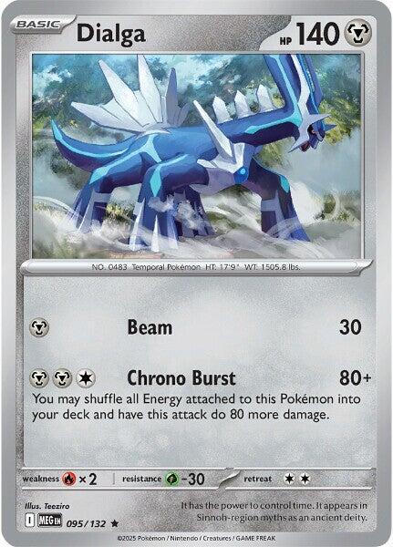 Dialga Holofoil ME01: Mega Evolution Rare 095/132