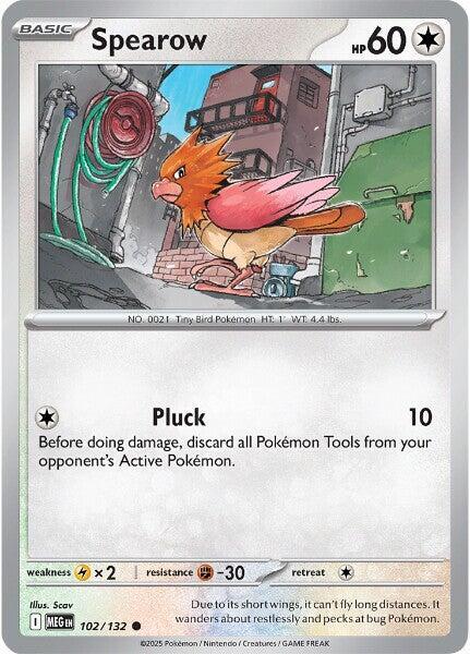 Spearow - 102/132 Normal ME01: Mega Evolution Common 102/132