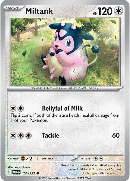 Miltank Reverse Holofoil ME01: Mega Evolution Common 106/132