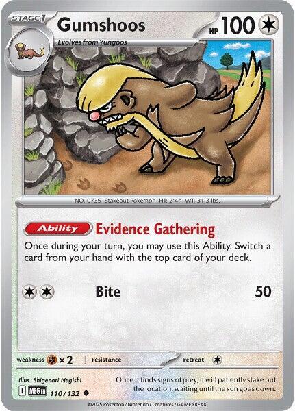 Gumshoos - 110/132 Normal ME01: Mega Evolution Uncommon 110/132