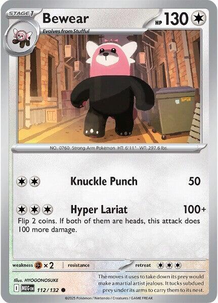 Bewear Normal ME01: Mega Evolution Common 112/132