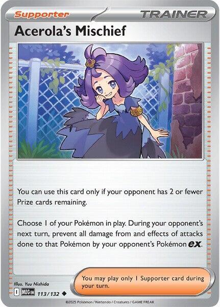 Acerola's Mischief - 113/132 Normal ME01: Mega Evolution Uncommon 113/132
