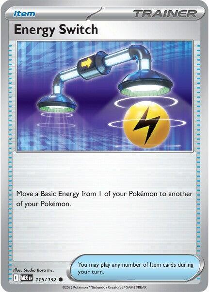 Energy Switch Reverse Holofoil ME01: Mega Evolution Common 115/132