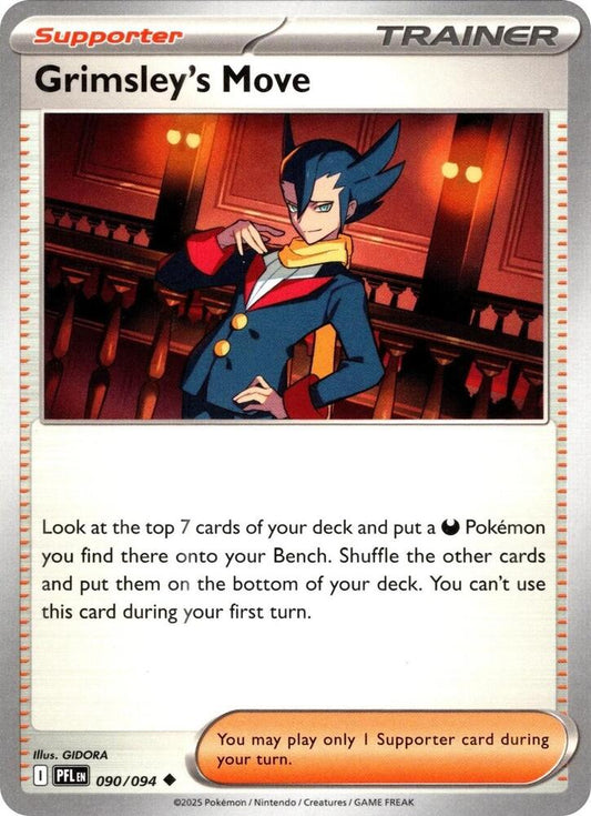 Grimsley's Move Reverse Holofoil ME02: Phantasmal Flames Uncommon 090/094