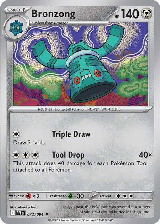 Bronzong Normal ME02: Phantasmal Flames Uncommon 072/094