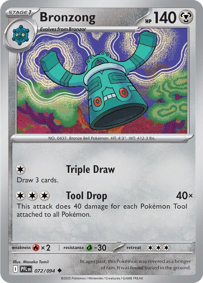 Bronzong Reverse Holofoil ME02: Phantasmal Flames