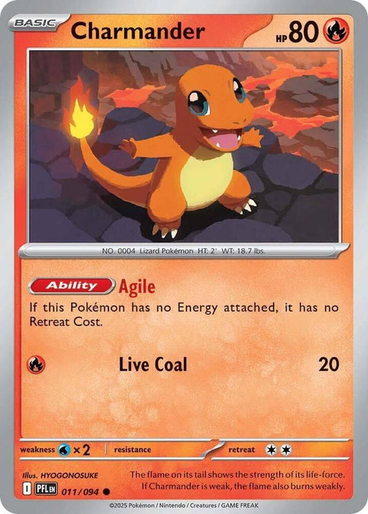 Charmander Normal ME02: Phantasmal Flames Common 011/094