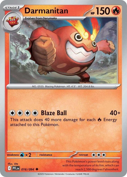Darmanitan Normal ME02: Phantasmal Flames Uncommon 016/094