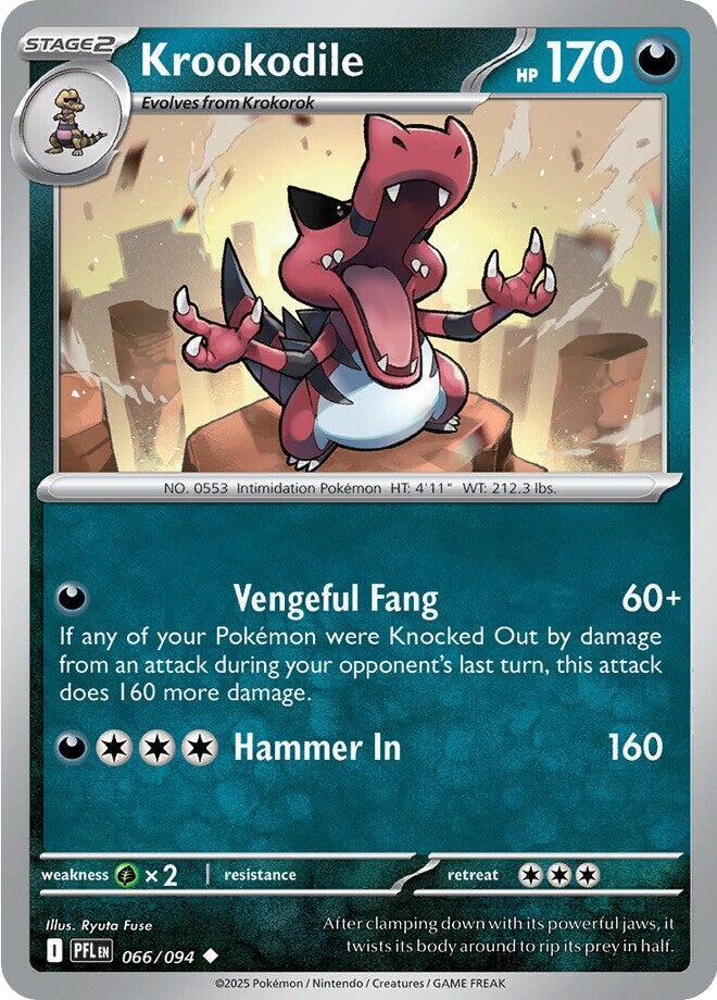 Krookodile Reverse Holofoil ME02: Phantasmal Flames