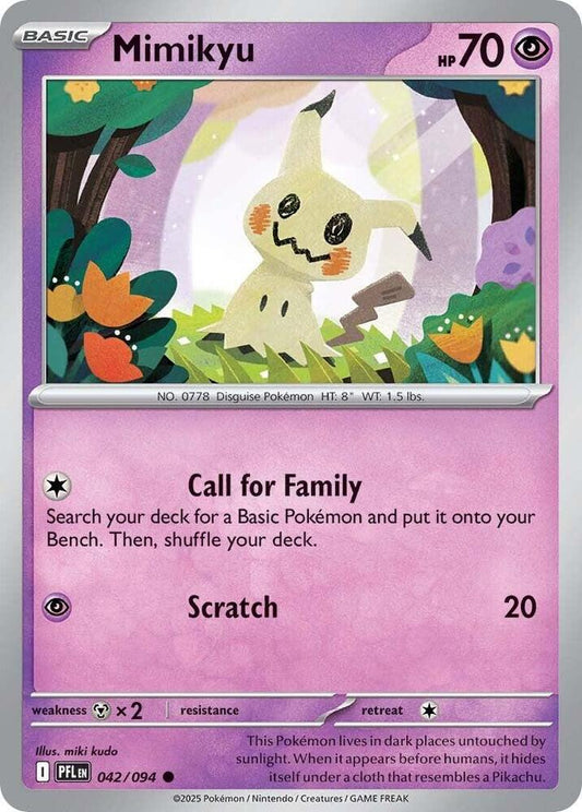 Mimikyu Normal ME02: Phantasmal Flames Common 042/094
