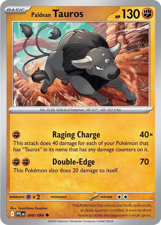 Paldean Tauros Normal ME02: Phantasmal Flames Uncommon 048/094