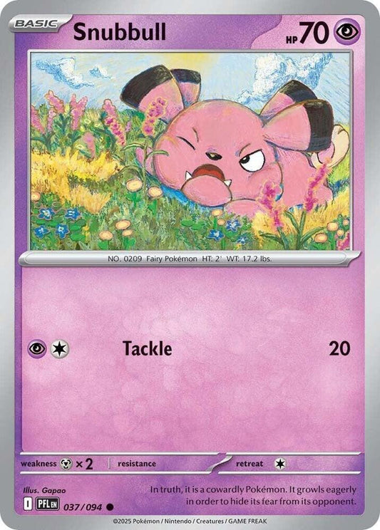 Snubbull Reverse Holofoil ME02: Phantasmal Flames Common 037/094