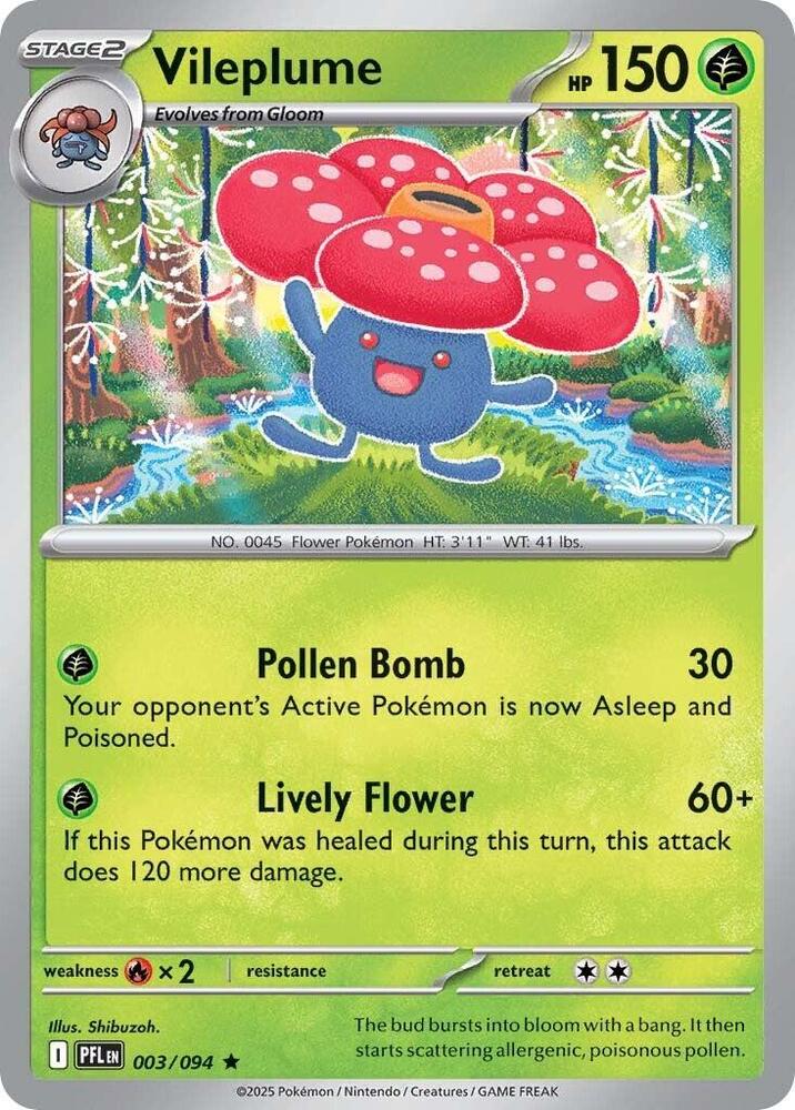 Vileplume Holofoil ME02: Phantasmal Flames