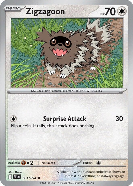 Zigzagoon Normal ME02: Phantasmal Flames Common 081/094