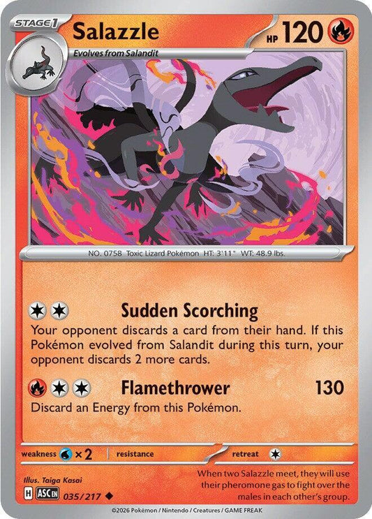 Salazzle - 035/217 Normal ME: Ascended Heroes Uncommon 035/217