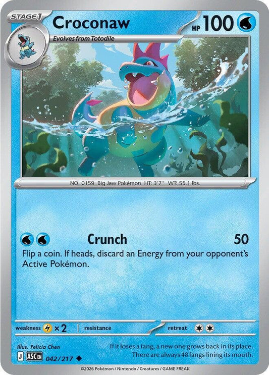 Croconaw Normal ME: Ascended Heroes Uncommon 042/217