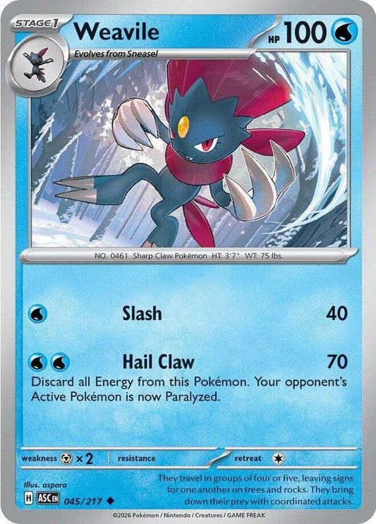 Weavile - 045/217 Normal ME: Ascended Heroes