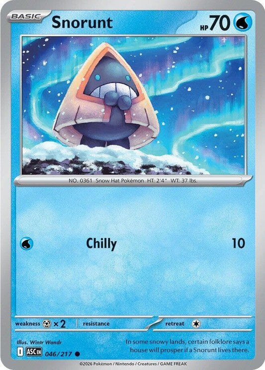 Snorunt - 046/217 Normal ME: Ascended Heroes Common 046/217
