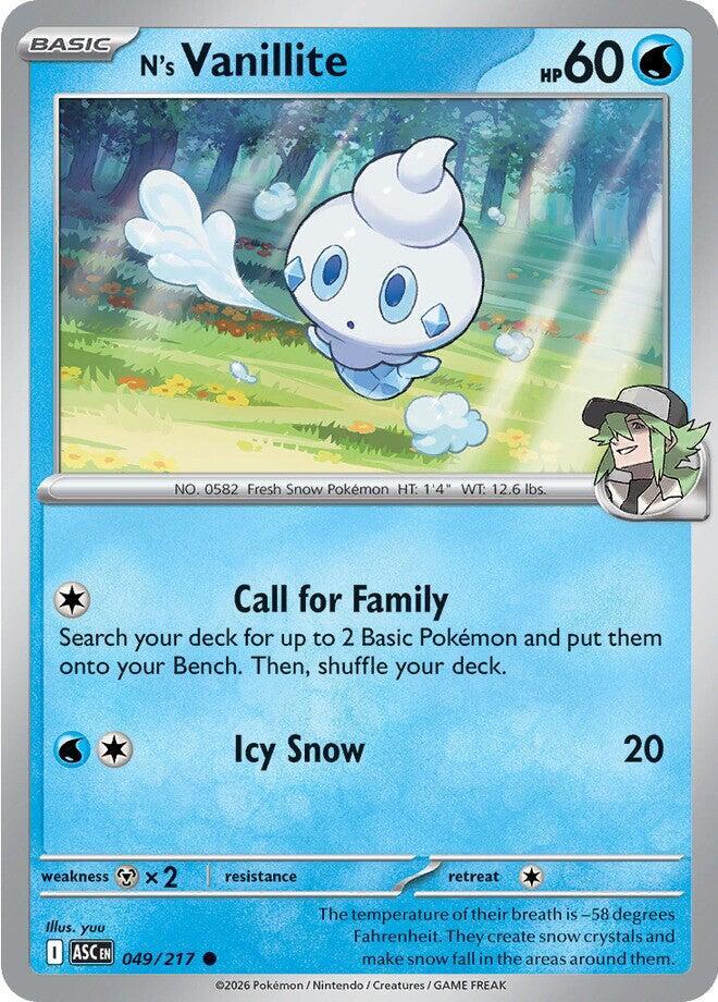 N's Vanillite Normal ME: Ascended Heroes