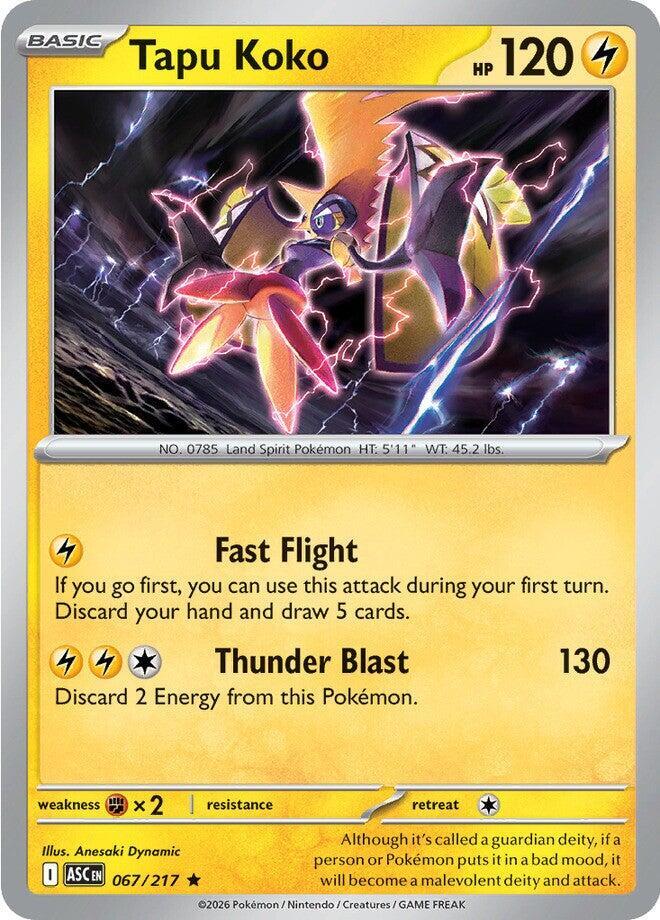 Tapu Koko Holofoil ME: Ascended Heroes