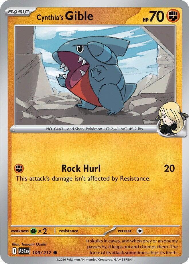 Cynthia's Gible Normal ME: Ascended Heroes