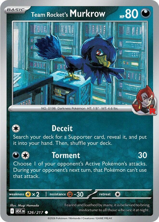 Team Rocket's Murkrow Normal ME: Ascended Heroes Common 126/217