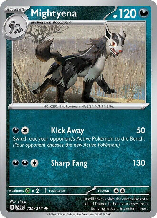Mightyena - 129/217 Normal ME: Ascended Heroes Uncommon 129/217