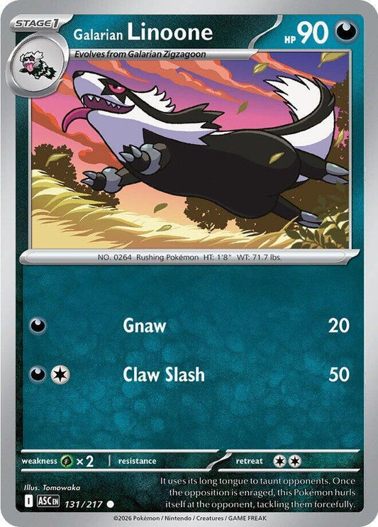 Galarian Linoone Normal ME: Ascended Heroes Common 131/217