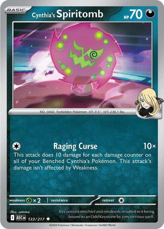 Cynthia's Spiritomb - 133/217 Normal ME: Ascended Heroes Uncommon 133/217