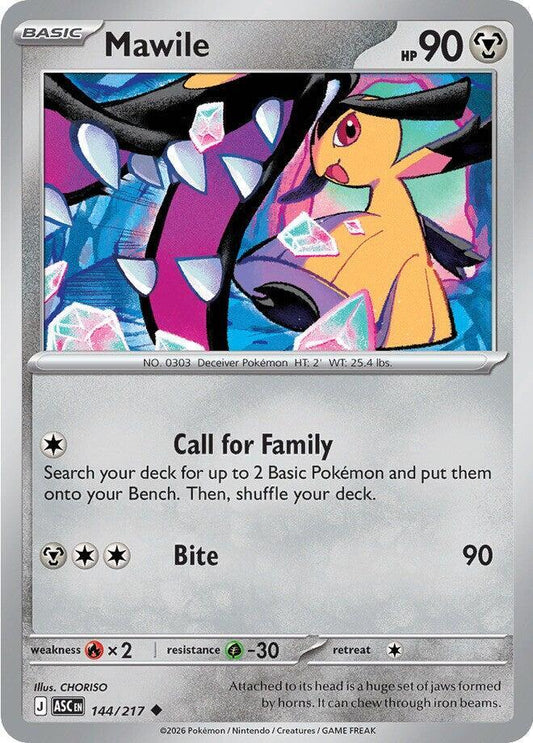 Mawile - 144/217 Normal ME: Ascended Heroes Uncommon 144/217
