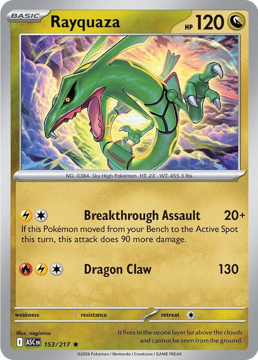 Rayquaza Holofoil ME: Ascended Heroes Rare 153/217