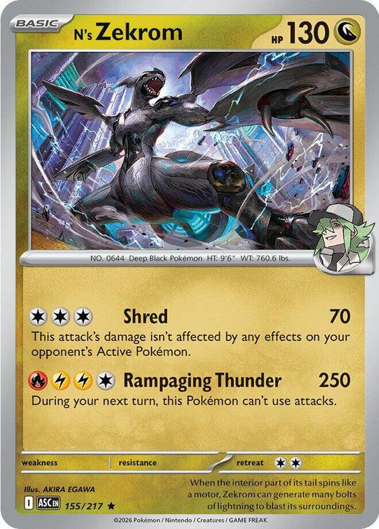 N's Zekrom Holofoil ME: Ascended Heroes