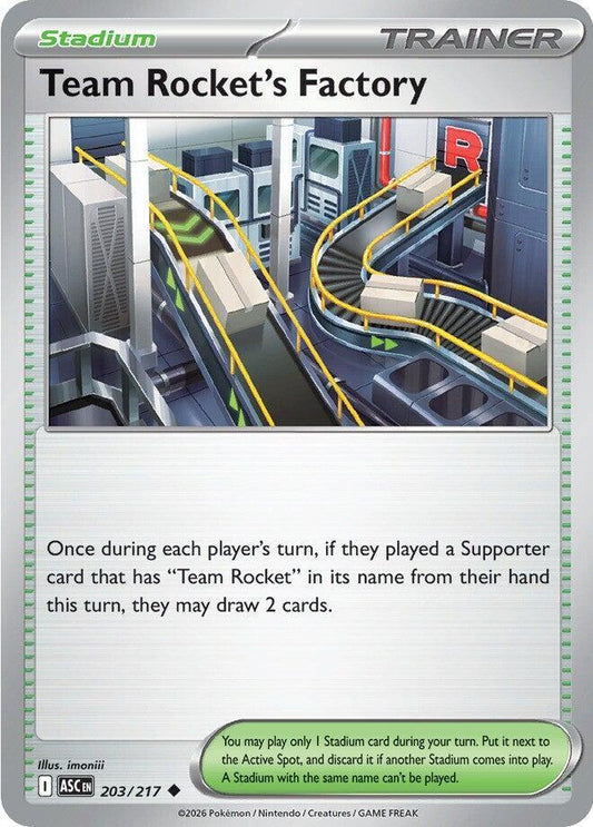 Team Rocket's Factory Normal ME: Ascended Heroes Uncommon 203/217