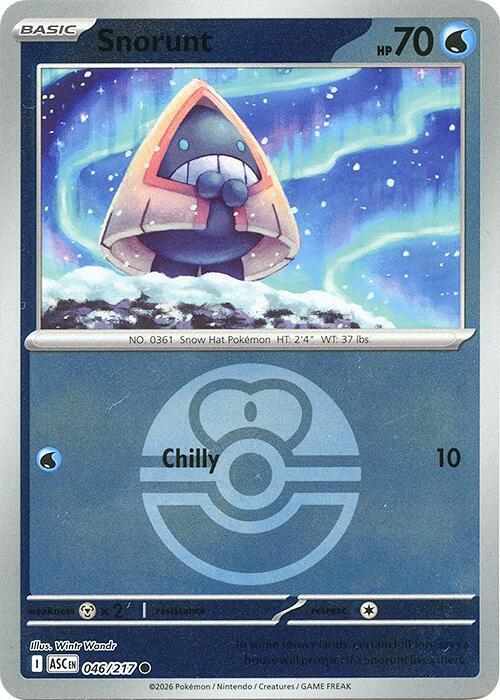 Snorunt - 046/217 (Love Ball) Reverse Holofoil ME: Ascended Heroes