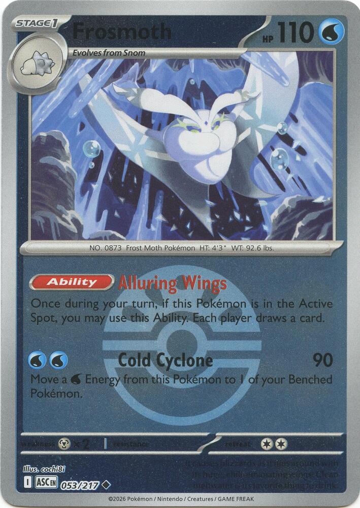 Frosmoth (Friend Ball) Reverse Holofoil ME: Ascended Heroes Uncommon 053/217