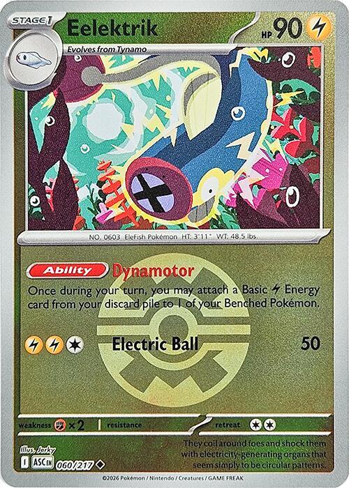 Eelektrik (Quick Ball) Reverse Holofoil ME: Ascended Heroes