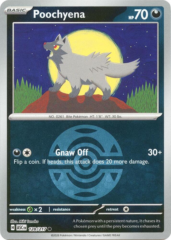 Poochyena (Dusk Ball) Reverse Holofoil ME: Ascended Heroes
