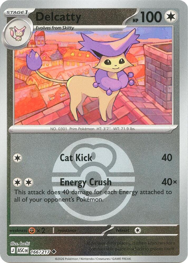 Delcatty (Love Ball) Reverse Holofoil ME: Ascended Heroes