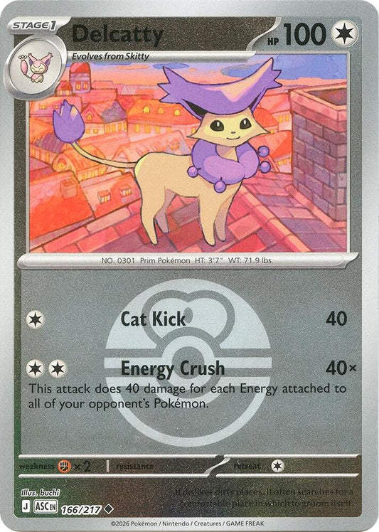 Delcatty (Love Ball) Reverse Holofoil ME: Ascended Heroes