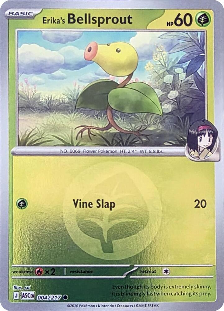 Erika's Bellsprout (Energy Symbol Pattern) Reverse Holofoil ME: Ascended Heroes