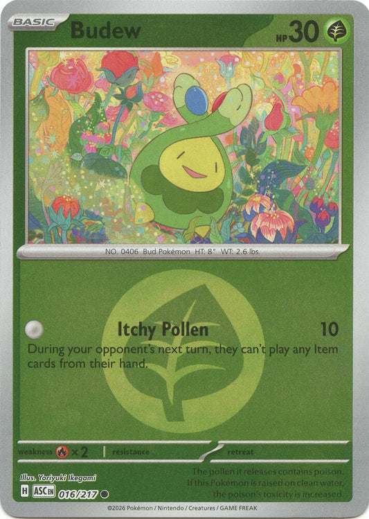 Budew - 016/217 (Energy Symbol Pattern) Reverse Holofoil ME: Ascended Heroes