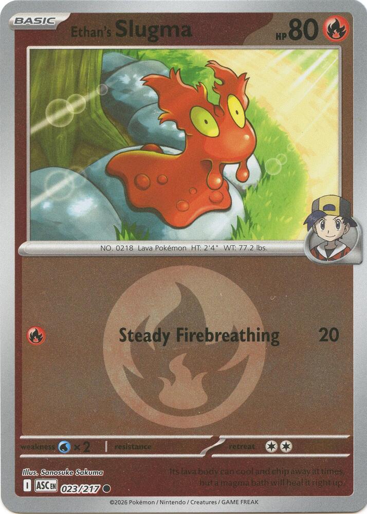 Ethan's Slugma (Energy Symbol Pattern) Reverse Holofoil ME: Ascended Heroes