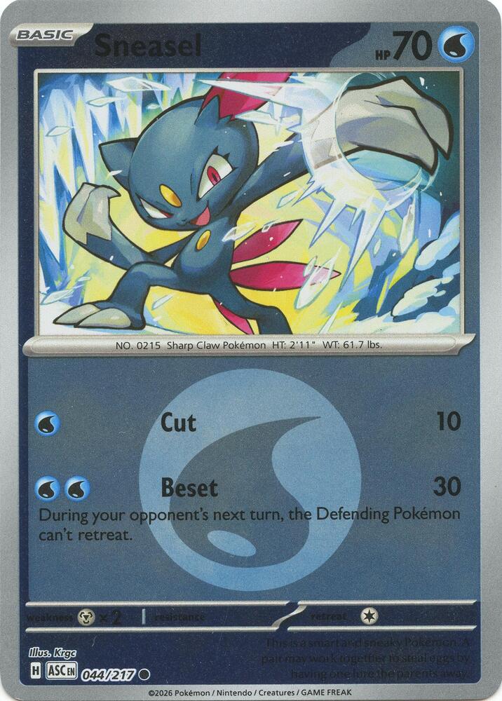 Sneasel (Energy Symbol Pattern) Reverse Holofoil ME: Ascended Heroes Common 044/217