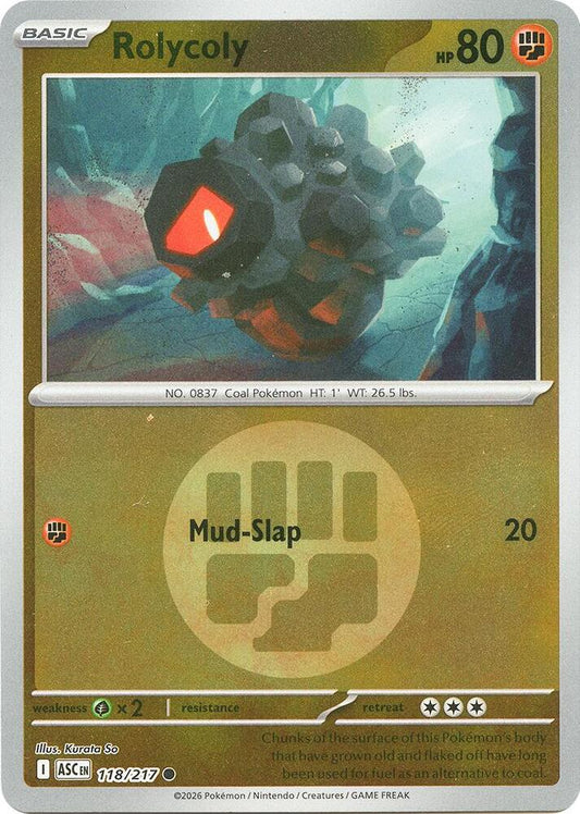 Rolycoly (Energy Symbol Pattern) Reverse Holofoil ME: Ascended Heroes