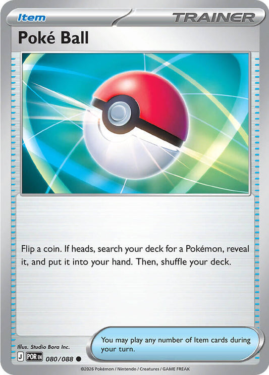 Poke Ball Reverse Holofoil ME03: Perfect Order Common 080/088