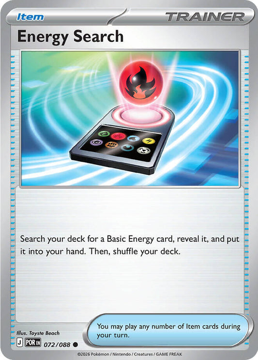 Energy Search Reverse Holofoil ME03: Perfect Order Common 072/088