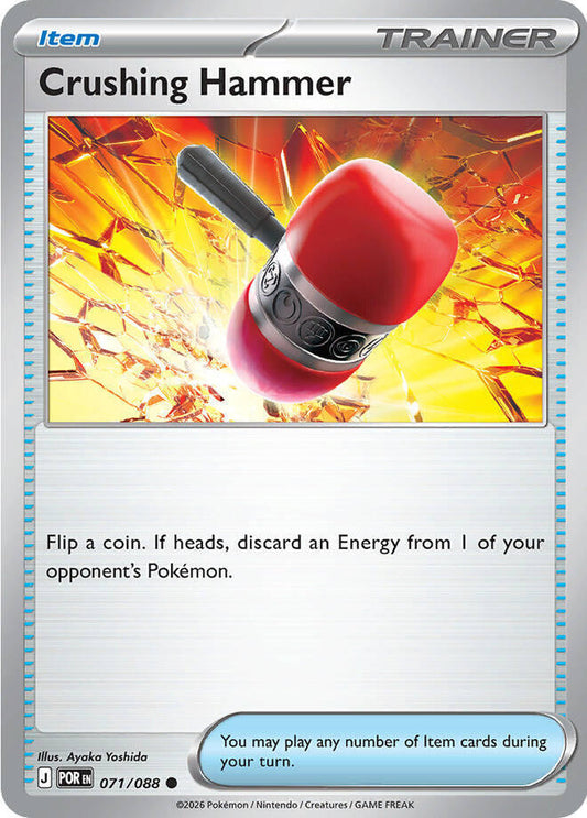 Crushing Hammer Reverse Holofoil ME03: Perfect Order Common 071/088