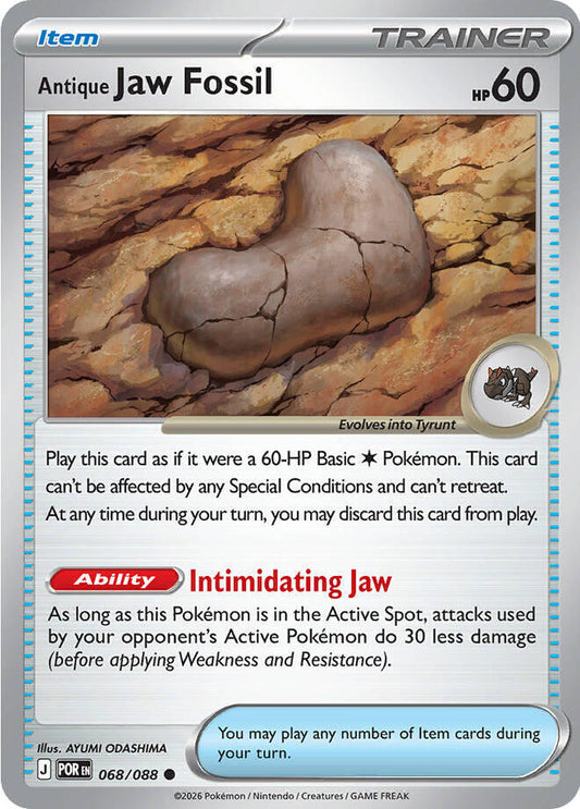 Antique Jaw Fossil Reverse Holofoil ME03: Perfect Order Common 068/088