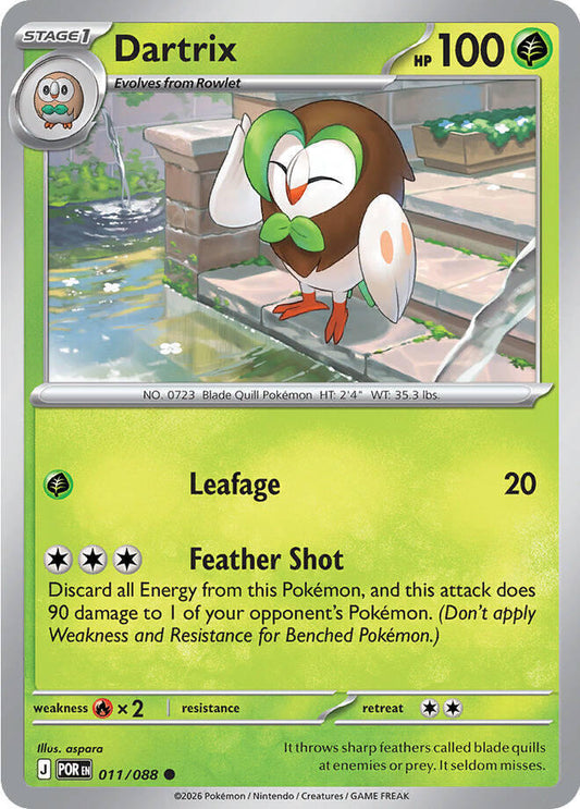 Dartrix Reverse Holofoil ME03: Perfect Order Common 011/088