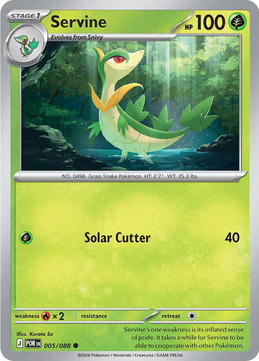 Servine Reverse Holofoil ME03: Perfect Order Common 005/088
